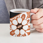 Northern Territory Oztag Ceramic Mug Seven-Petaled Rose Emblem Indigenous Art