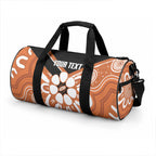 Northern Territory Oztag Custom Duffle Bag Seven-Petaled Rose Emblem Indigenous Art