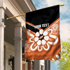Northern Territory Oztag Custom Garden Flag Seven-Petaled Rose Emblem Indigenous Art
