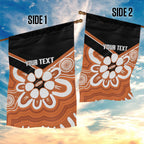 Northern Territory Oztag Custom Garden Flag Seven-Petaled Rose Emblem Indigenous Art