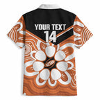 Northern Territory Oztag Custom Hawaiian Shirt Seven-Petaled Rose Emblem Indigenous Art