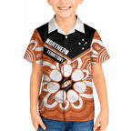 Northern Territory Oztag Custom Hawaiian Shirt Seven-Petaled Rose Emblem Indigenous Art
