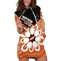 Northern Territory Oztag Custom Hoodie Dress Seven-Petaled Rose Emblem Indigenous Art