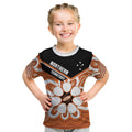 Northern Territory Oztag Custom Kid T Shirt Seven-Petaled Rose Emblem Indigenous Art