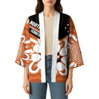 Northern Territory Oztag Custom Kimono Seven-Petaled Rose Emblem Indigenous Art