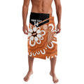 Northern Territory Oztag Custom Lavalava Seven-Petaled Rose Emblem Indigenous Art