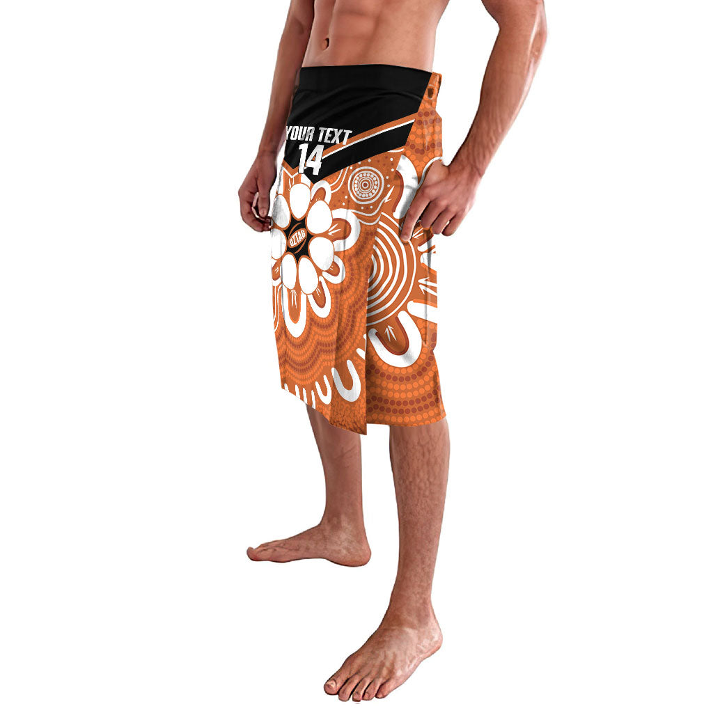 Northern Territory Oztag Custom Lavalava Seven-Petaled Rose Emblem Indigenous Art