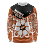 Northern Territory Oztag Custom Long Sleeve Shirt Seven-Petaled Rose Emblem Indigenous Art
