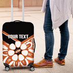 Northern Territory Oztag Custom Luggage Cover Seven-Petaled Rose Emblem Indigenous Art