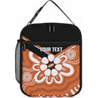 Northern Territory Oztag Custom Lunch Bag Seven-Petaled Rose Emblem Indigenous Art