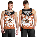 Northern Territory Oztag Custom Men Tank Top Seven-Petaled Rose Emblem Indigenous Art