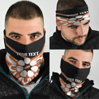 Northern Territory Oztag Custom Neck Gaiter Seven-Petaled Rose Emblem Indigenous Art