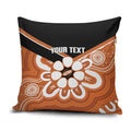 Northern Territory Oztag Custom Pillow Cover Seven-Petaled Rose Emblem Indigenous Art