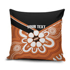 Northern Territory Oztag Custom Pillow Cover Seven-Petaled Rose Emblem Indigenous Art