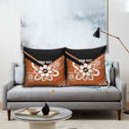 Northern Territory Oztag Custom Pillow Cover Seven-Petaled Rose Emblem Indigenous Art