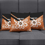 Northern Territory Oztag Custom Pillow Cover Seven-Petaled Rose Emblem Indigenous Art