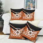 Northern Territory Oztag Custom Pillow Cover Seven-Petaled Rose Emblem Indigenous Art