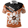 Northern Territory Oztag Custom Polo Shirt Seven-Petaled Rose Emblem Indigenous Art