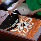 Northern Territory Oztag Custom Puzzle Seven-Petaled Rose Emblem Indigenous Art