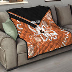 Northern Territory Oztag Custom Quilt Seven-Petaled Rose Emblem Indigenous Art