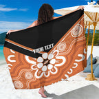 Northern Territory Oztag Custom Sarong Seven-Petaled Rose Emblem Indigenous Art