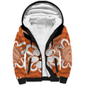 Northern Territory Oztag Custom Sherpa Hoodie Seven-Petaled Rose Emblem Indigenous Art