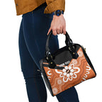 Northern Territory Oztag Custom Shoulder Handbag Seven-Petaled Rose Emblem Indigenous Art