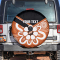 Northern Territory Oztag Custom Spare Tire Cover Seven-Petaled Rose Emblem Indigenous Art