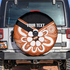 Northern Territory Oztag Custom Spare Tire Cover Seven-Petaled Rose Emblem Indigenous Art