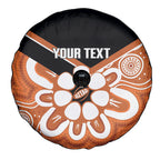 Northern Territory Oztag Custom Spare Tire Cover Seven-Petaled Rose Emblem Indigenous Art