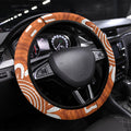 Northern Territory Oztag Steering Wheel Cover Seven-Petaled Rose Emblem Indigenous Art