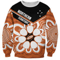 Northern Territory Oztag Custom Sweatshirt Seven-Petaled Rose Emblem Indigenous Art