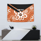 Northern Territory Oztag Custom Tapestry Seven-Petaled Rose Emblem Indigenous Art