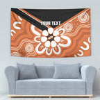 Northern Territory Oztag Custom Tapestry Seven-Petaled Rose Emblem Indigenous Art