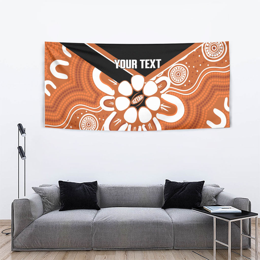 Northern Territory Oztag Custom Tapestry Seven-Petaled Rose Emblem Indigenous Art