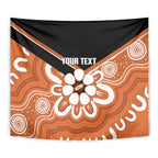 Northern Territory Oztag Custom Tapestry Seven-Petaled Rose Emblem Indigenous Art