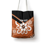 Northern Territory Oztag Custom Tote Bag Seven-Petaled Rose Emblem Indigenous Art