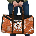 Northern Territory Oztag Custom Travel Bag Seven-Petaled Rose Emblem Indigenous Art