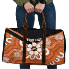 Northern Territory Oztag Custom Travel Bag Seven-Petaled Rose Emblem Indigenous Art