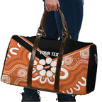 Northern Territory Oztag Custom Travel Bag Seven-Petaled Rose Emblem Indigenous Art