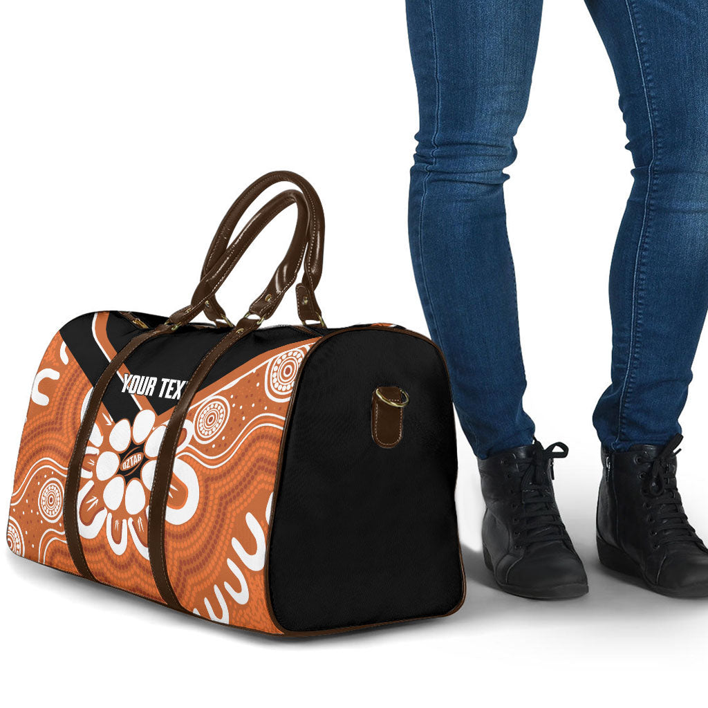 Northern Territory Oztag Custom Travel Bag Seven-Petaled Rose Emblem Indigenous Art