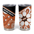 Northern Territory Oztag Tumbler Cup Seven-Petaled Rose Emblem Indigenous Art