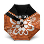 Northern Territory Oztag Custom Umbrella Seven-Petaled Rose Emblem Indigenous Art