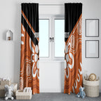 Northern Territory Oztag Custom Window Curtain Seven-Petaled Rose Emblem Indigenous Art