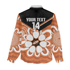 Northern Territory Oztag Custom Women Casual Shirt Seven-Petaled Rose Emblem Indigenous Art