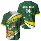 Tagaroos Oztag Australia Custom Baseball Jersey Aussie Kangaroo Mascot Sporty Style