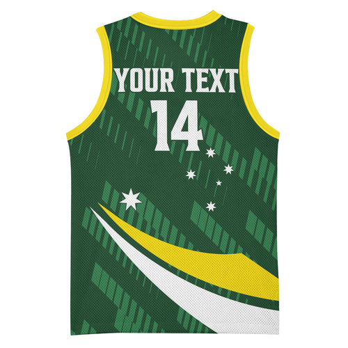 Tagaroos Oztag Australia Custom Basketball Jersey Aussie Kangaroo Mascot Sporty Style