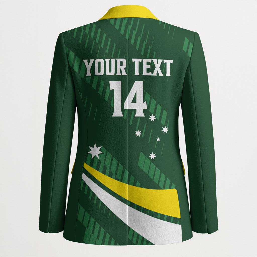 Tagaroos Oztag Australia Custom Blazer Aussie Kangaroo Mascot Sporty Style