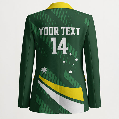 Tagaroos Oztag Australia Custom Blazer Aussie Kangaroo Mascot Sporty Style