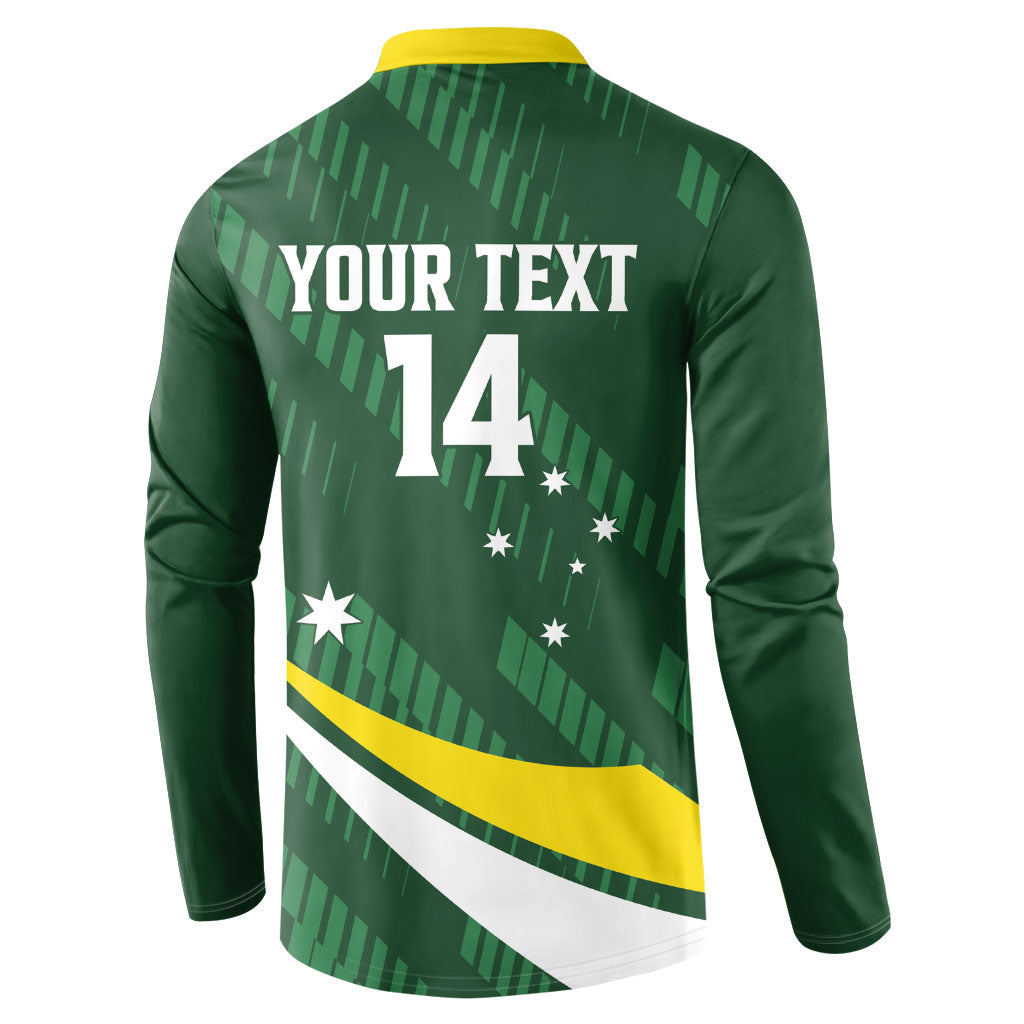 Tagaroos Oztag Australia Custom Button Sweatshirt Aussie Kangaroo Mascot Sporty Style